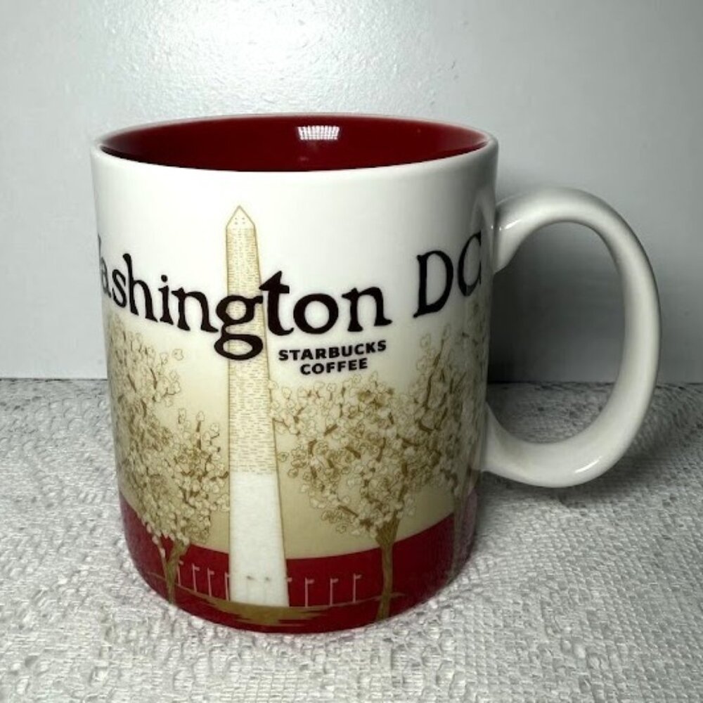 Starbucks Holiday 2010 Washington DC Monument Mug – Washington DC skyline, 16 OZ